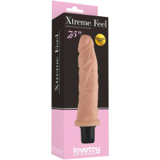Рельефный вибратор Xtreme Feel Cyberskin 20 см