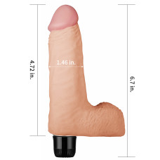 Вибратор фаллос 7,0 Real Feel cyberskin Vibrator