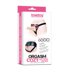 Ремень для страпона ORGASM COZY HARNESS SERIES розовый