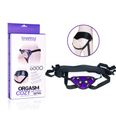 Ремень для страпона ORGASM COZY HARNESS SERIES пурпурный