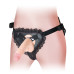 Чёрный ремень ORGASM COZY HARNESS SERIES для страпона