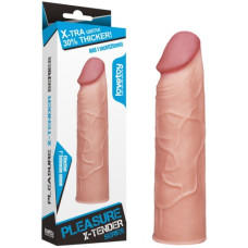Удлиняющая насадка на пенис телесная X-Tender Penis Sleeve + 4 см
