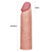Удлиняющая насадка на пенис телесная X-Tender Penis Sleeve + 4 см