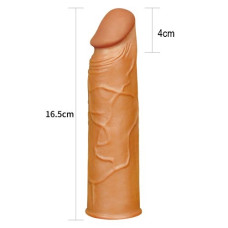 Удлиняющая насадка на пенис мулат X-Tender Penis Sleeve + 4 см
