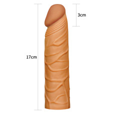 Удлиняющая насадка на пенис мулат X-Tender Penis Sleeve + 3 см
