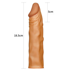 Удлиняющая насадка на пенис мулат X-Tender Penis Sleeve + 5 см