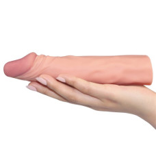 Удлиняющая насадка на пенис телесная X-Tender Penis Sleeve + 5 см