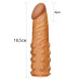 Удлиняющая насадка на пенис X-Tender Penis Sleeve мулат + 5 см