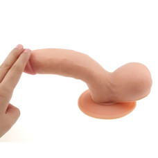 Реалистичный фаллос на присоске The Ultra Soft Dude 18 см