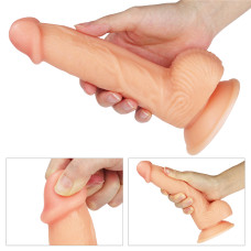 Реалистичный фаллос на присоске The Ultra Soft Dude 20 см