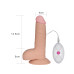 Реалистичный вибратор The Ultra Soft Dude с выносным пультом управления 18,5 см