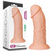 Большой изогнутый фаллос на присоске Lovetoy Realistic Curved Dildo 24 см