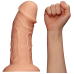 Большой изогнутый фаллос на присоске Lovetoy Realistic Curved Dildo 24 см