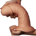 Большой изогнутый фаллос на присоске Lovetoy Realistic Curved Dildo 24 см
