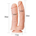 Огромный двойной фаллос на присоске Lovetoy Realistic Mega Double Dildo 33 см