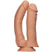 Огромный двойной фаллос на присоске Lovetoy Realistic Mega Double Dildo 33 см