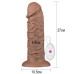 Большой вибратор-мулат на присоске Lovetoy Realistic Chubby Vibrating Dildo 27 см