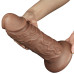 Большой вибратор-мулат на присоске Lovetoy Realistic Chubby Vibrating Dildo 27 см