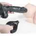 Черный фаллос с имитацией семяизвержения Lovetoy Squirt Extreme 23 см