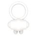 Белое виброкольцо Power Clit Cockring Rabbit
