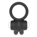 Черное виброкольцо Power Clit Cockring Rabbit