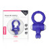 Синее виброкольцо POWER THRILL CLIT COCKRING