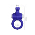 Синее виброкольцо POWER THRILL CLIT COCKRING