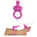 Розовое виброкольцо POWER THRILL CLIT COCKRING