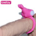 Розовое виброкольцо POWER THRILL CLIT COCKRING