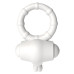 Белое виброкольцо POWER THRILL CLIT COCKRING