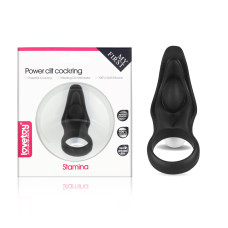 Виброкольцо Power Clit Silicone Cockring черное