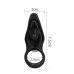 Виброкольцо Power Clit Silicone Cockring черное
