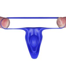Вибро-кольцо Power Clit Silicone Cockring голубое