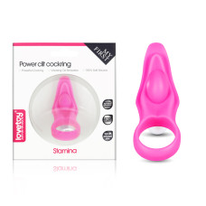Виброкольцо Power Clit Silicone Cockring розовое
