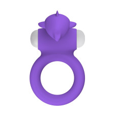 Виброкольцо X-Basic Dolphin Silicone Cockring пурпурное