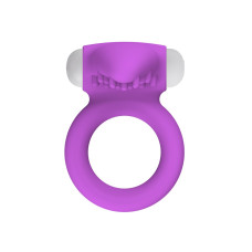 Виброкольцо X-Basic Tongue Silicone Cockring пурпурное