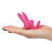 Двойное виброкольцо Power Clit Duo Silicone Cockring розовое