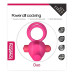 Двойное виброкольцо Power Clit Duo Silicone Cockring розовое