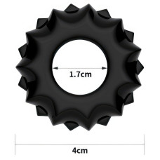 Эрекционное кольцо черное Power Plus Cock Ring