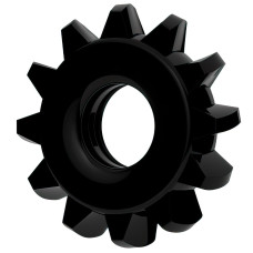 Эрекционное черное кольцо Power Plus Cock Ring
