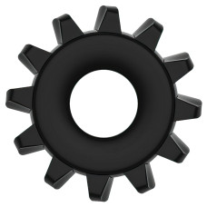 Эрекционное черное кольцо Power Plus Cock Ring