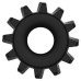 Эрекционное черное кольцо Power Plus Cock Ring