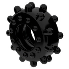 Черное эрекционное кольцо Power Plus Cock Ring