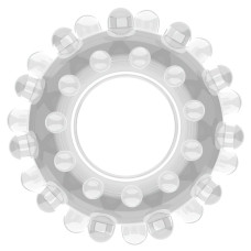 Прозрачное эрекционное кольцо Power Plus Cock Ring
