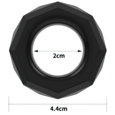 Черное эрекционное кольцо Cock Ring
