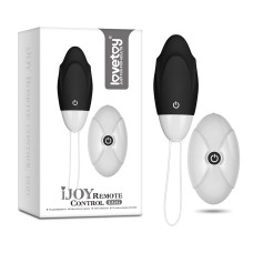 Черное вибро-стимулятор яйцо с беспроводным пультом IJOY Remote Control Egg