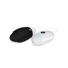 Черное вибро-стимулятор яйцо с беспроводным пультом IJOY Remote Control Egg