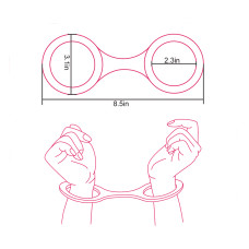 Силиконовые наручники Toyz4Partner Silicone Handcuffs