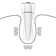 Белый мини-вибратор Ijoy Rechargeable Power Play
