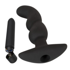 Анальный вибро-массажер Silicone Fantasy Pull Plug